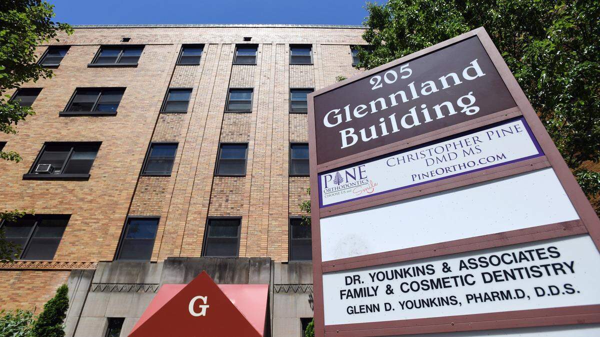 The Glennland Building, located at 205 E. Beaver Ave in downtown State College, is one historic property eligible for graduated tax assessment under the Local Economic Revitalization Tax Assistance program Borough Council is considering.