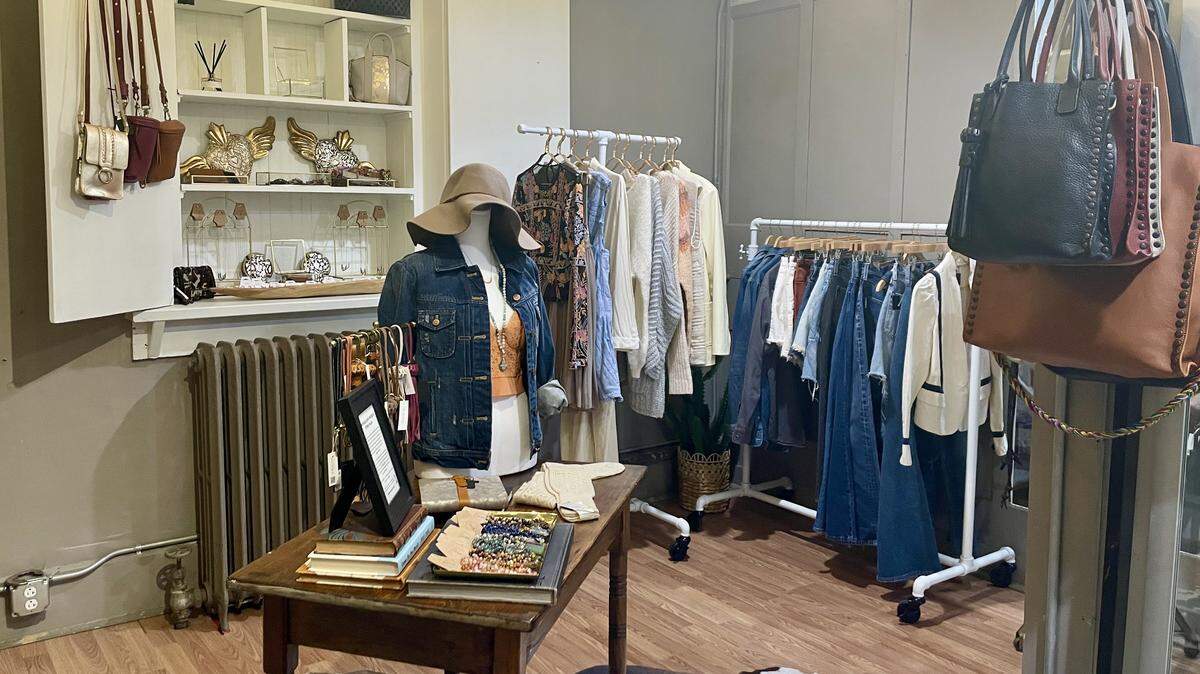 La Vida Local, located inside Belle Mercantile, features vintage and thrifted clothing items made from sustainable materials.