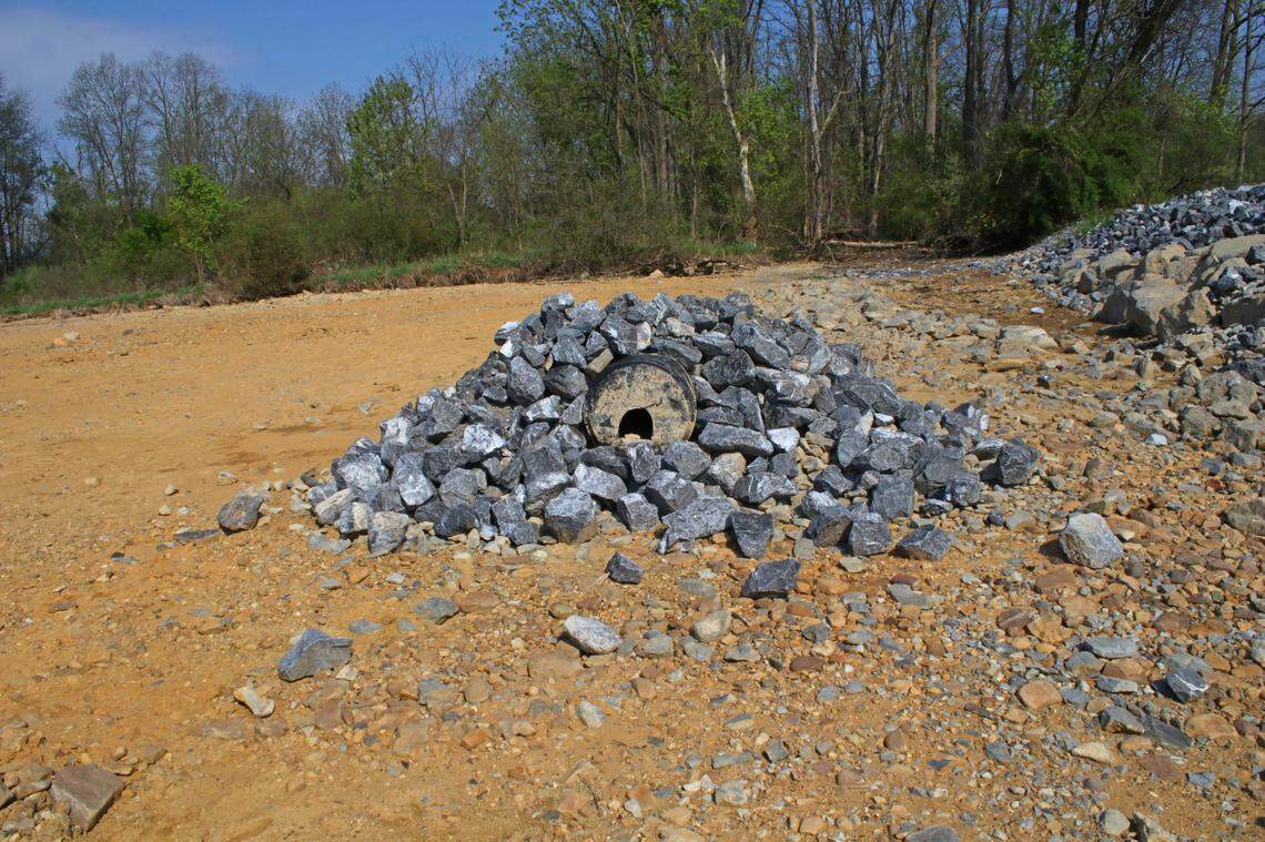 Several of the Rock Rubble Humps at the Winter Launch in Bald Eagle State Park contain hollow catfish spawning structures.