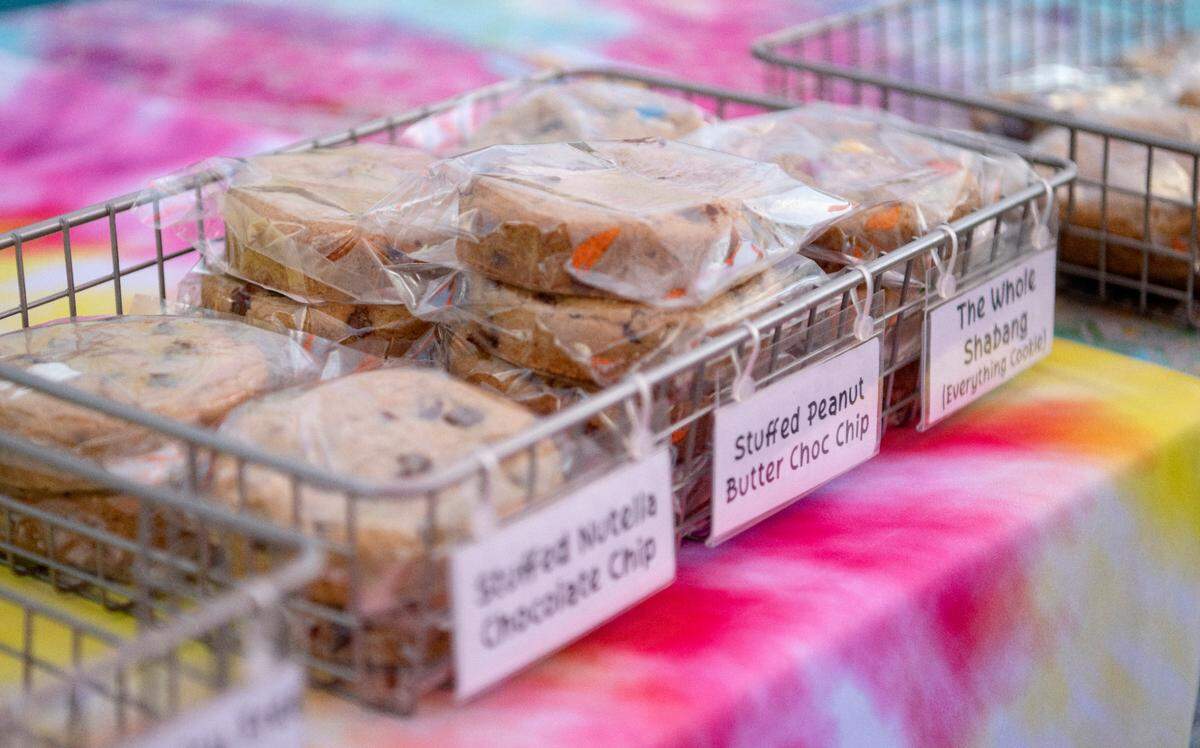 Stuffed cookies by Inside Out Cookie at the Pine Grove Mills Farmers Market on Thursday Aug. 25, 2022.