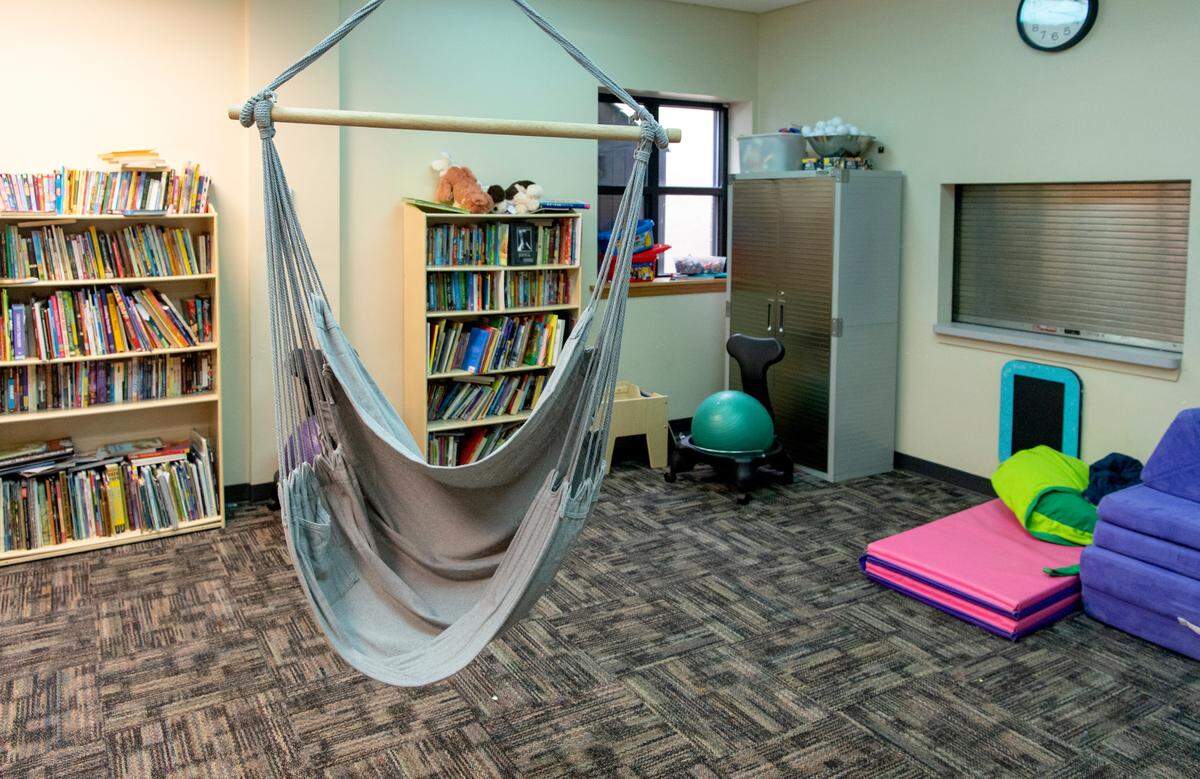 The sensory room at Soaring Heights School on Wednesday.