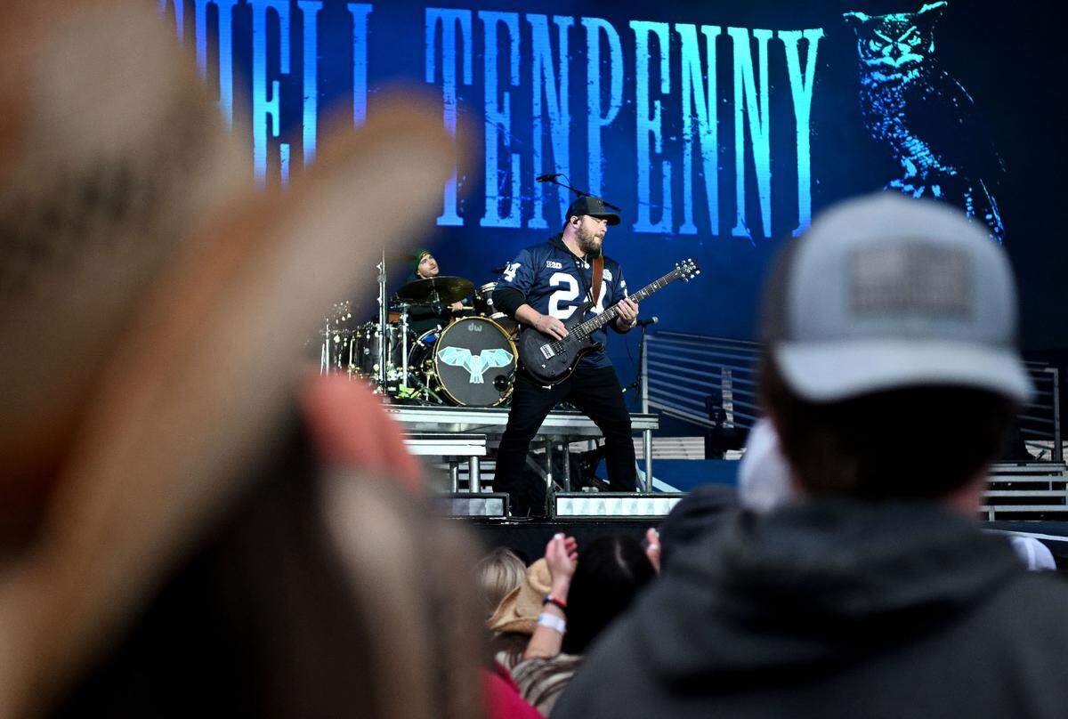 Mitchell Tenpenny opens for Luke Combs at Beaver Stadium on Saturday, April 27, 2024.