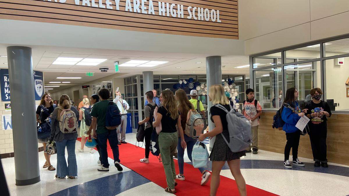 Penns Valley Area High School rolled out the red carpet for students’ first day back on Tuesday, Aug. 30, 2022.