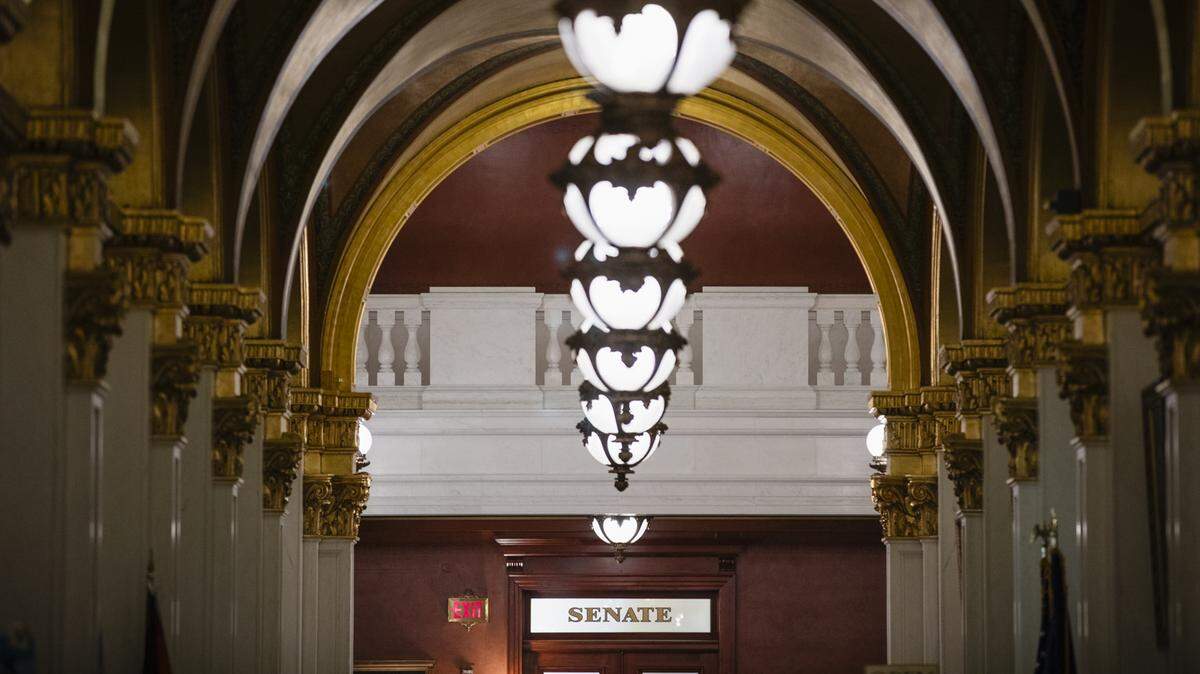 The interior of the Pennsylvania Capitol in Harrisburg.