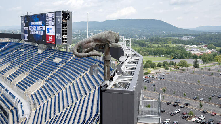 New west side of Beaver Stadium is 30 feet higher than before. See the view from the top
