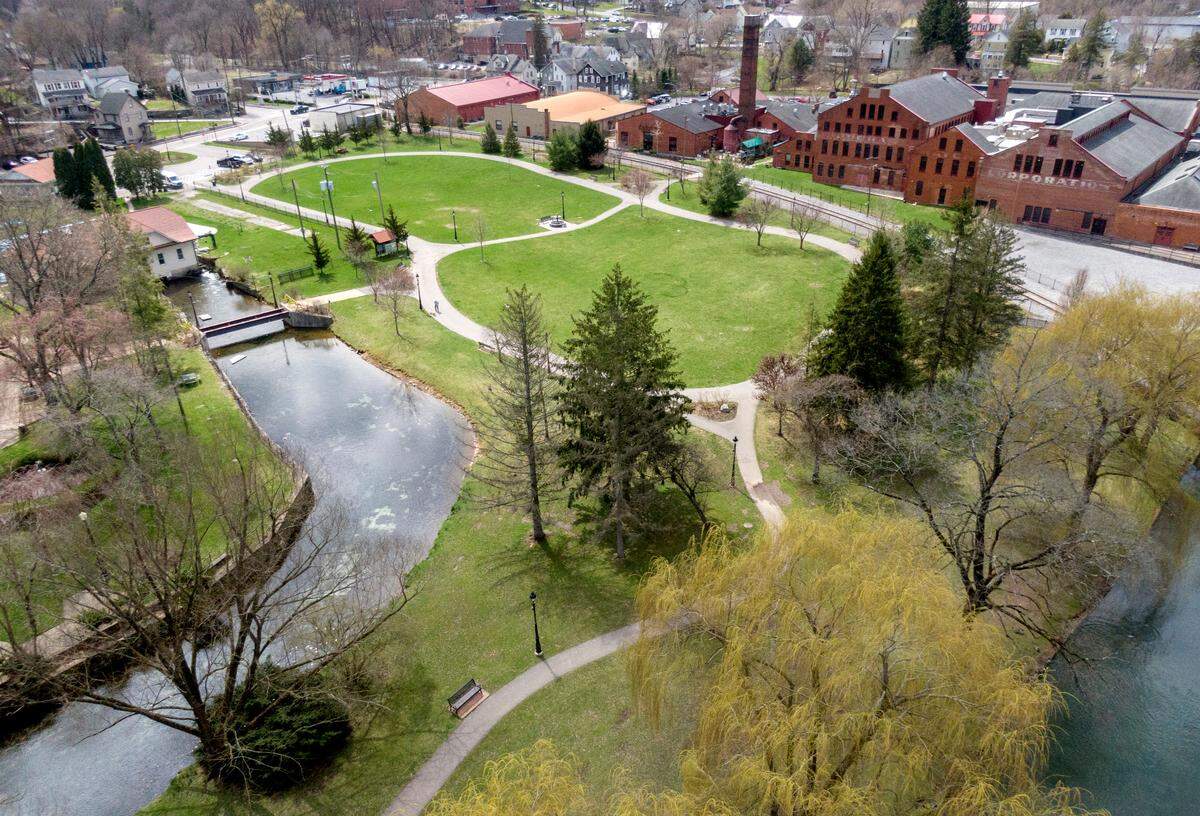 An aerial view of the Talleyrand Park Annex.
