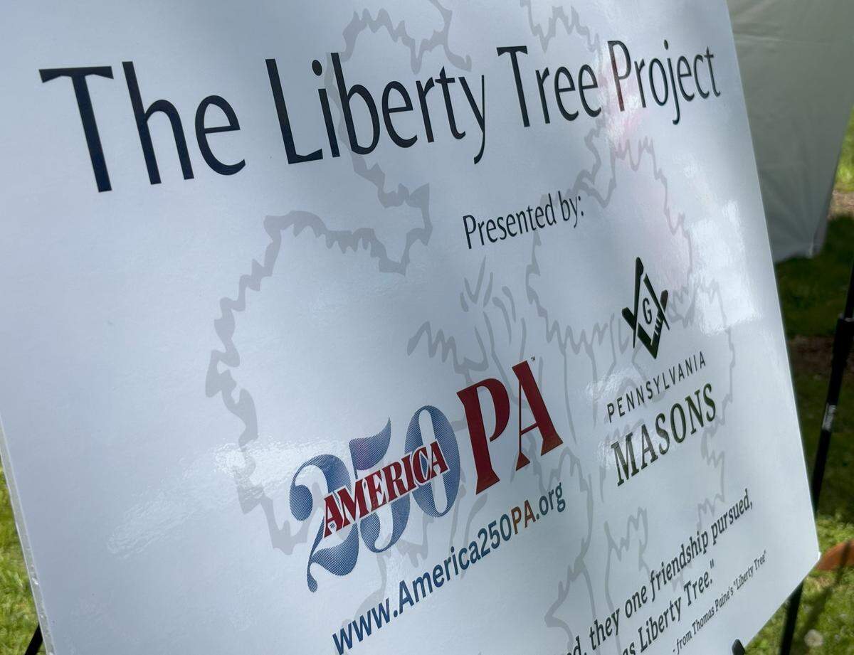A sapling taken from the clone of a historic Liberty Tree, where American revolutionaries once met, was planted Saturday afternoon on the grounds of Centre Furnace Mansion in State College ahead of America’s 250th birthday next year. A similar sapling will be planted in each of Pennsylvania’s 67 counties, a statewide project done by America250PA and the Pennsylvania Masons, in addition to other local organizations.