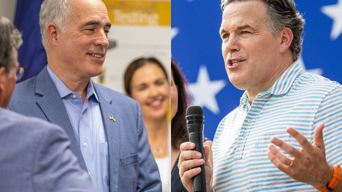 Bob Casey (left) and Dave McCormick