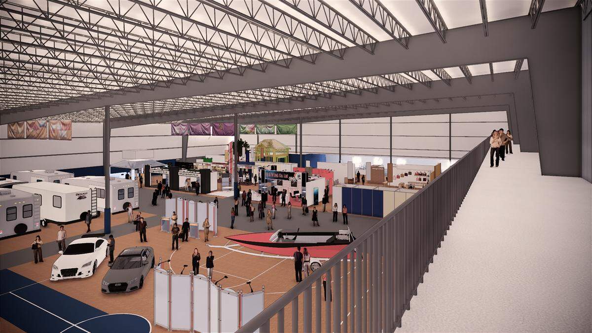 The Nittany Valley Sports and Event Centre construction is expected to be completed next fall. Owner and manager Michael Lee hopes to attract events like tournaments and trade show to the 120,000 square foot facility.