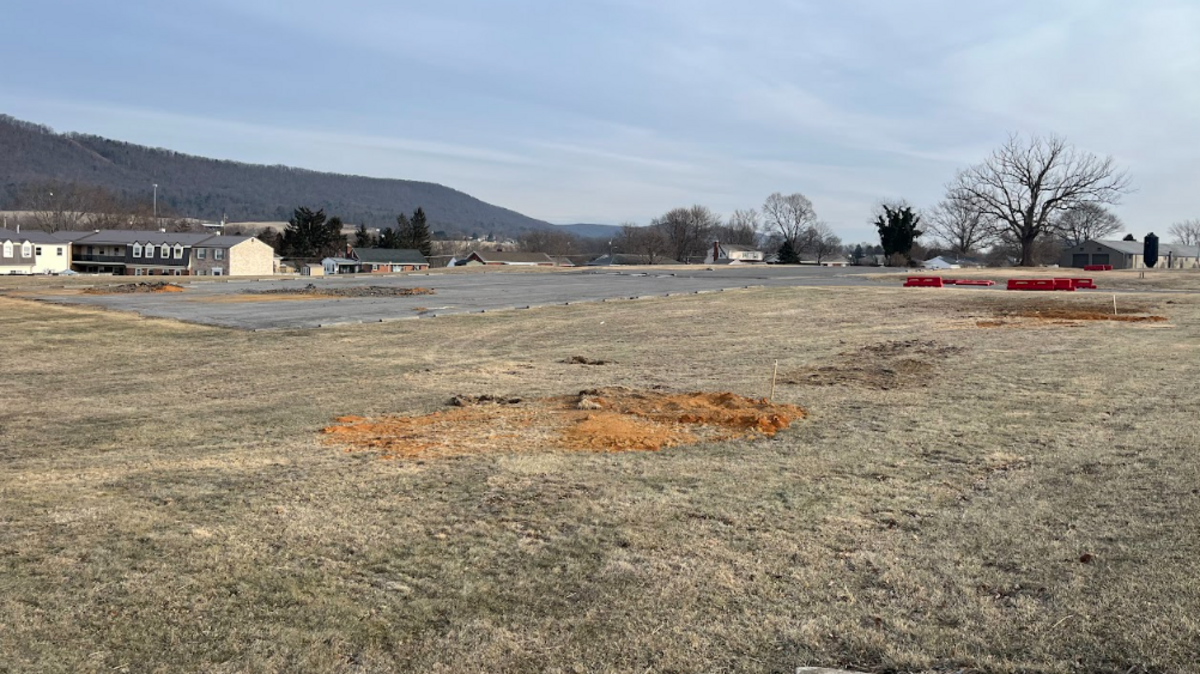 An empty plot of land at 945 E. Bishop St. in Bellefonte Borough that could become the site of a two-story, 40,000-square-foot Mount Nittany medical office building.