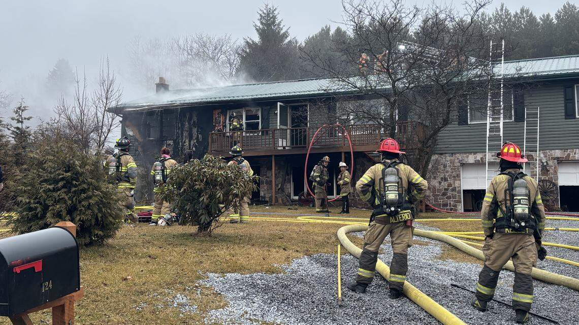 Centre County fire crews respond to 2-alarm blaze near Centre Hall. What we know