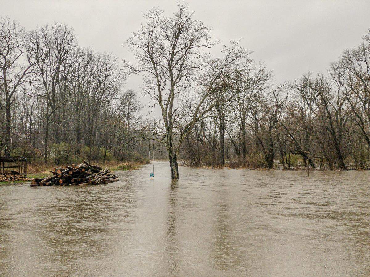 Spring Creek rises in an area off Houserville Road in College Township on Wednesday, April 2, 2024.