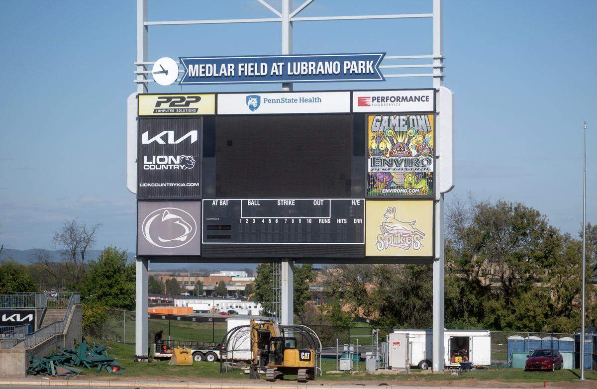 The videoboard at Medlar Field at Lubrano Park will be replaced with an all digital screen.