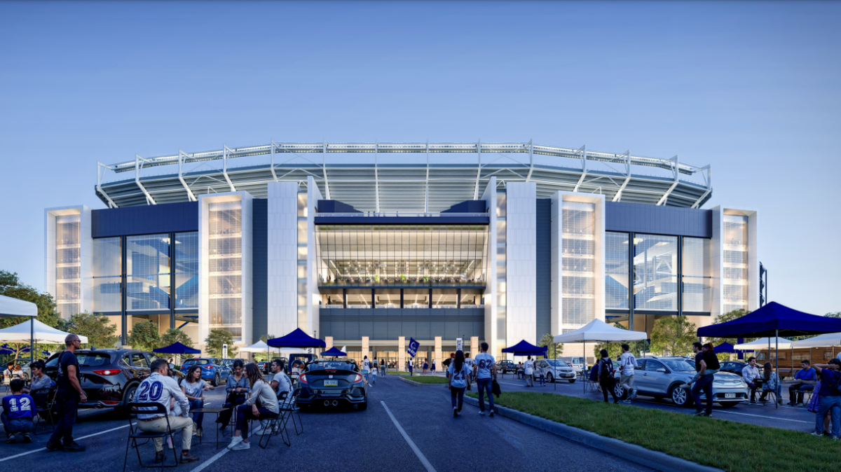 A rendering of the west side of Beaver Stadium after its renovations are completed.