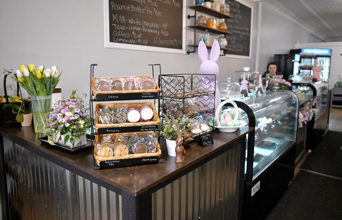 A variety of treats including cookies, mini cheesecakes, brownies, cupcakes and candy apples fill the cases at the newly opened Sweet Suite at 119 N. Front St. in Philipsburg on Wednesday, March 27, 2024.