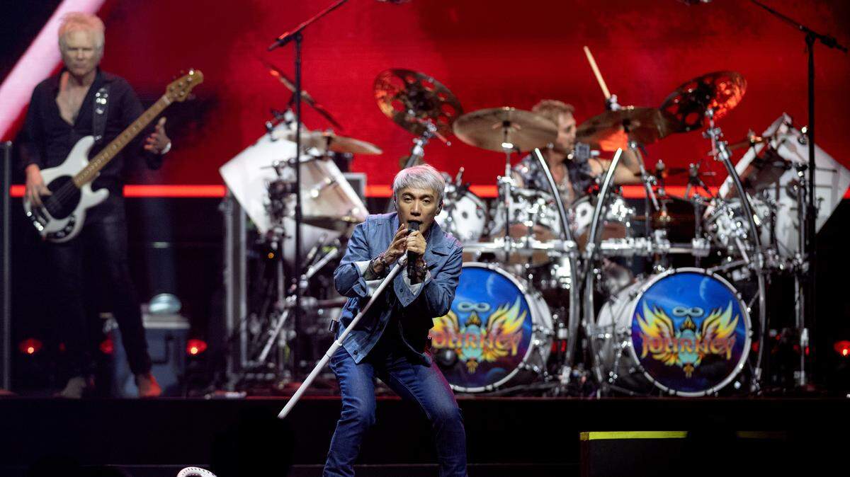 Journey performs at the Bryce Jordan Center as part of their Final Frontier Tour on Wednesday, May 27, 2026.  