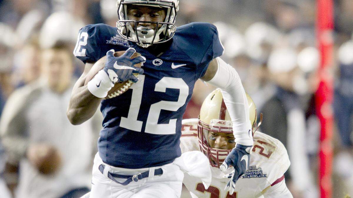 Penn State's Chris Godwin gets a touchdown against Boston College in the Pinstripe Bowl.