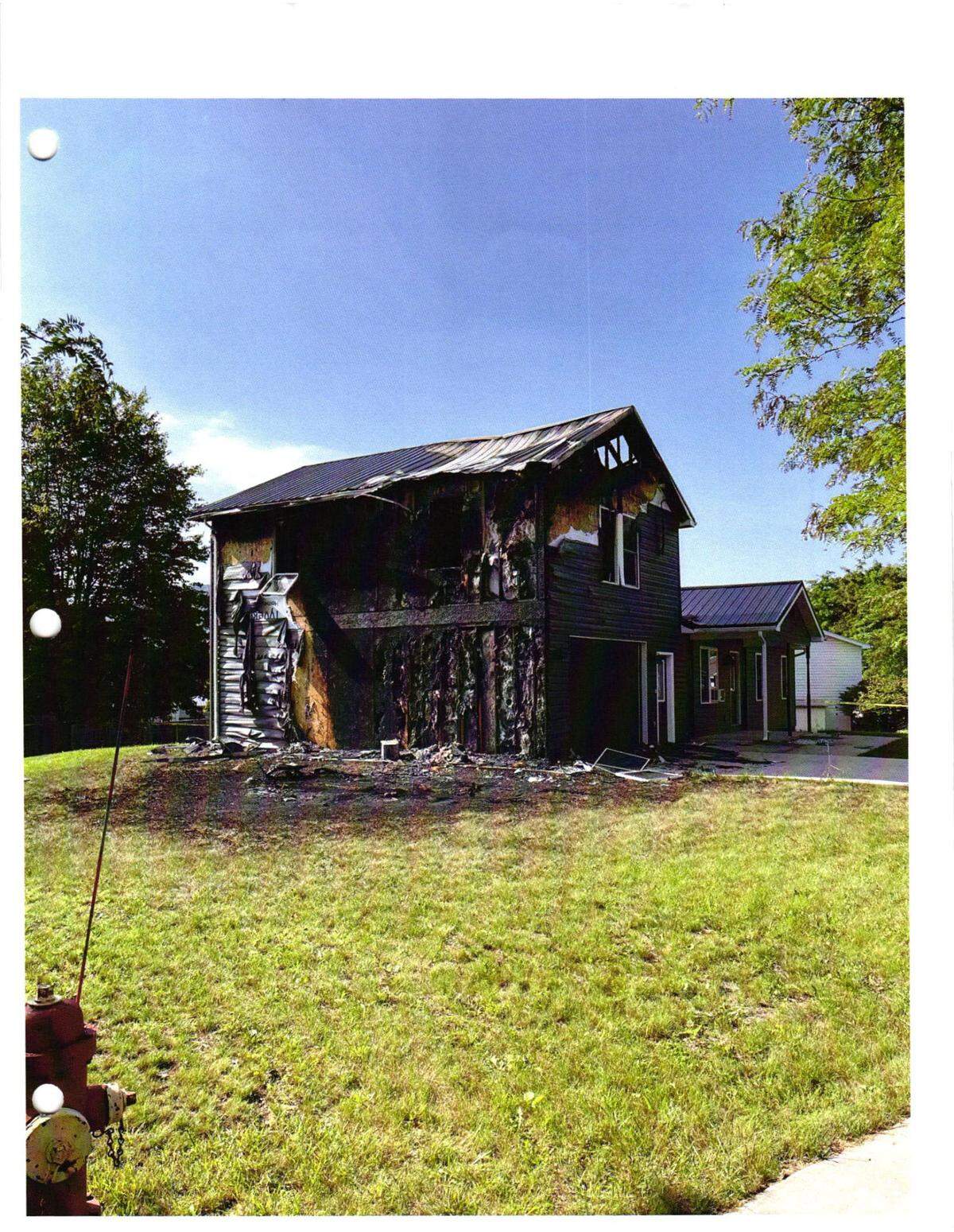 Evidence in the case against Matthew Davis for an intentional fire set July 13, 2023.