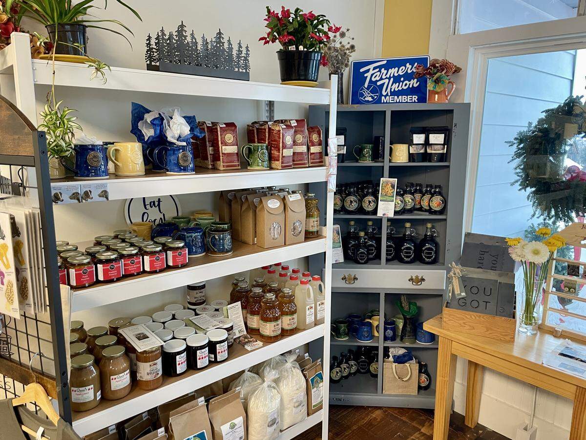 Products line the shelves at Centre Markets’ new Pine Grove Mills store.