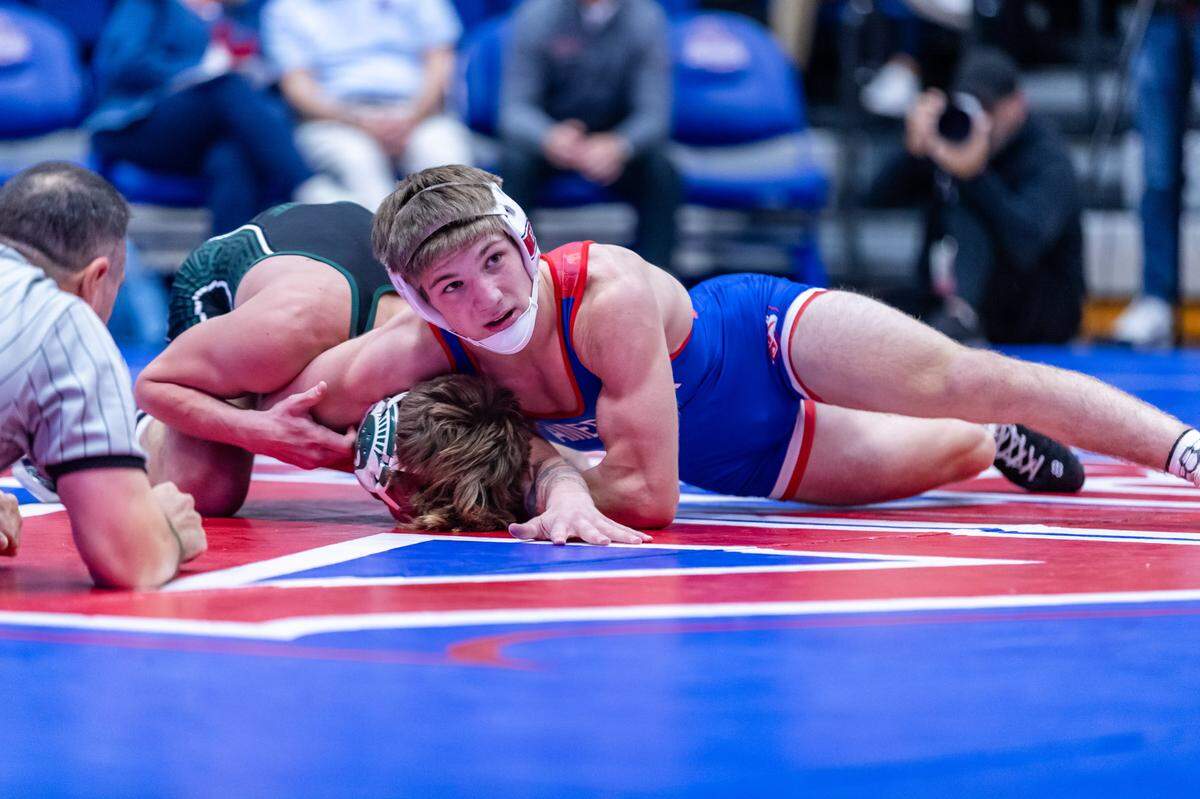 Former Bald Eagle Area wrestler Coen Bainey is the 125-pound starter for American University. Bainey will lead the Eagles into Rec Hall on Friday against Penn State.