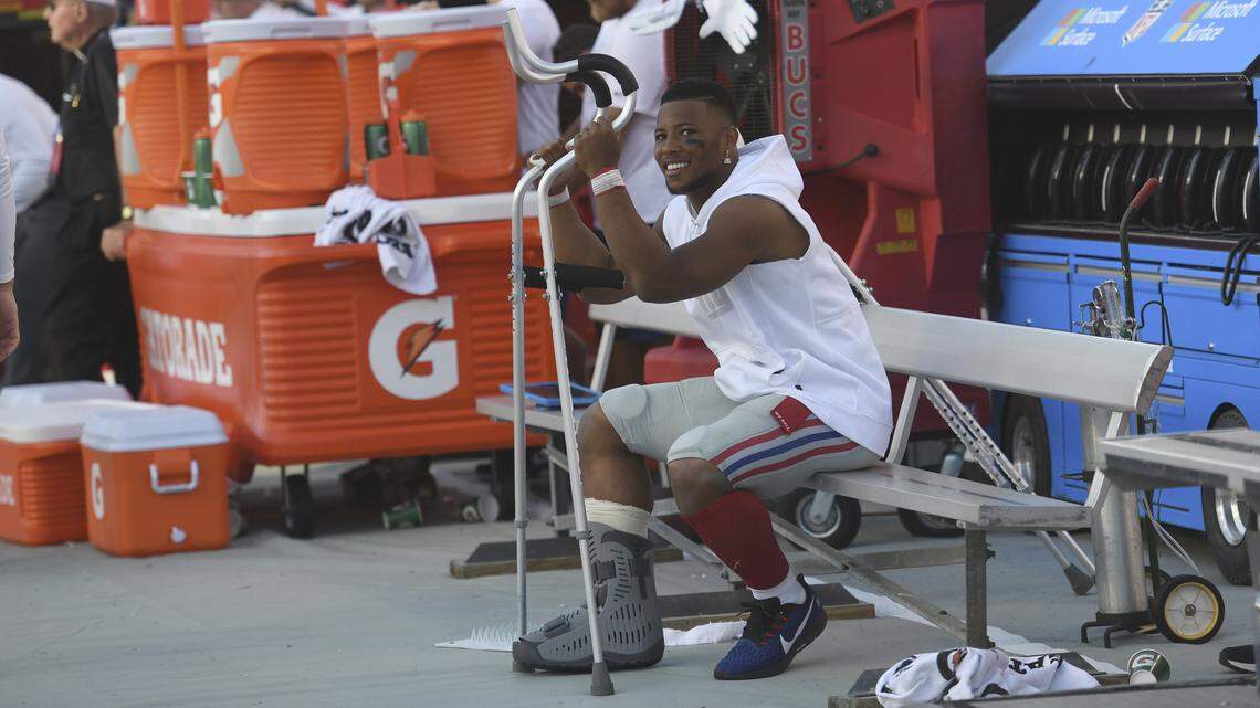 RB Saquon Barkley could miss half of NFL season with ankle injury, per ESPN report