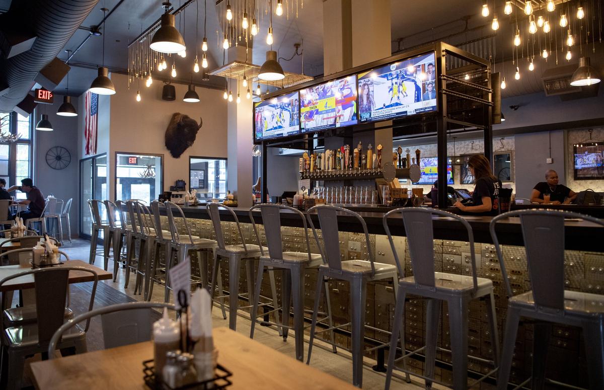 The newly opened BRGR in State College incorporates features from the old tenant of the space, a bank.