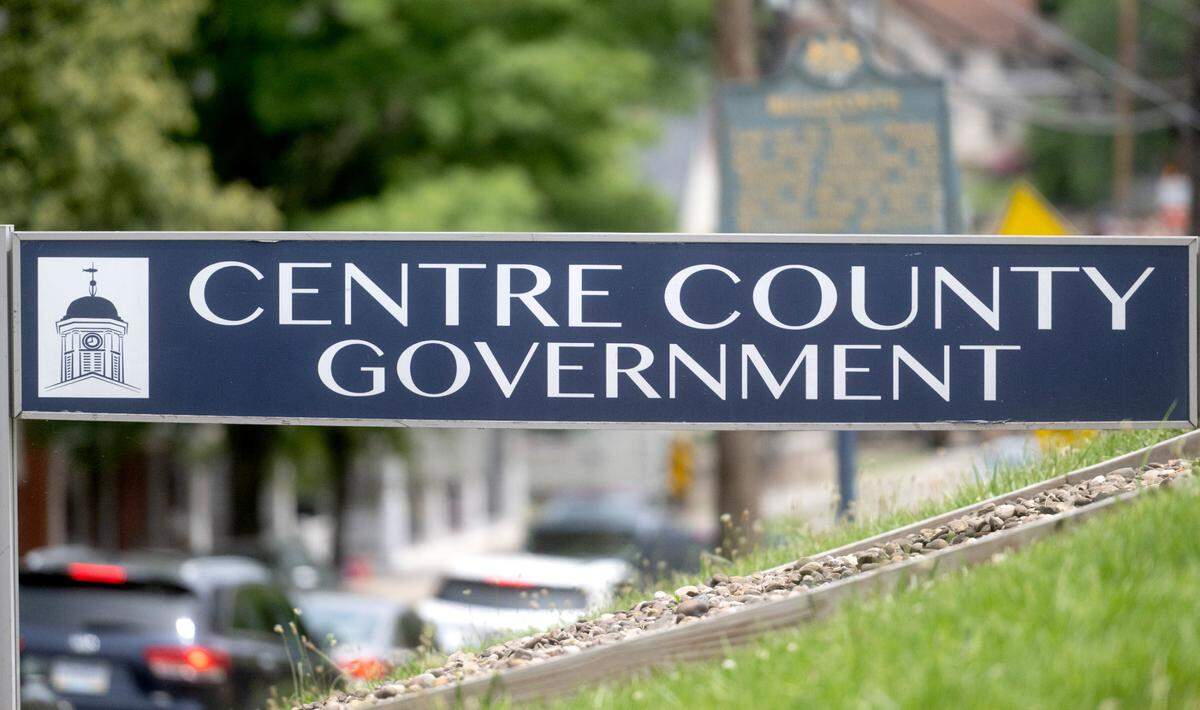 The Centre County Government sign outside of the Willowbank Building in Bellefonte on Wednesday, June 21, 2023. 