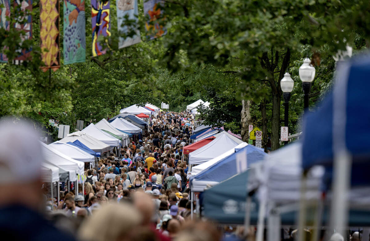 Hundreds of young artists featured their work for the Children and Youth Day sidewalk sale at the Central Pennsylvania Festival of the Arts on Wednesday, July 8, 2026.