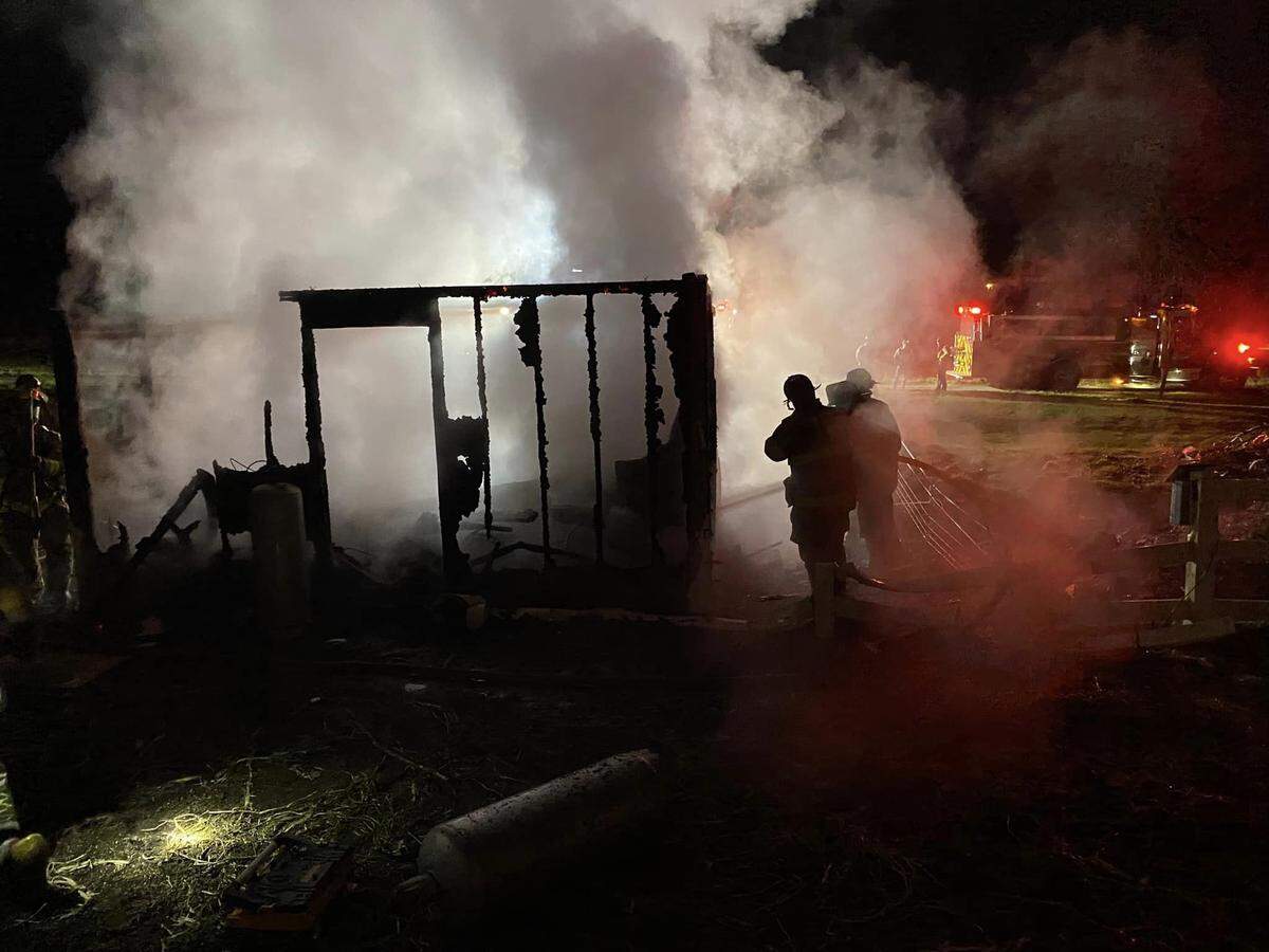 Six dogs died in Penns Valley when a dog kennel caught on fire due to a propane heater Monday morning.