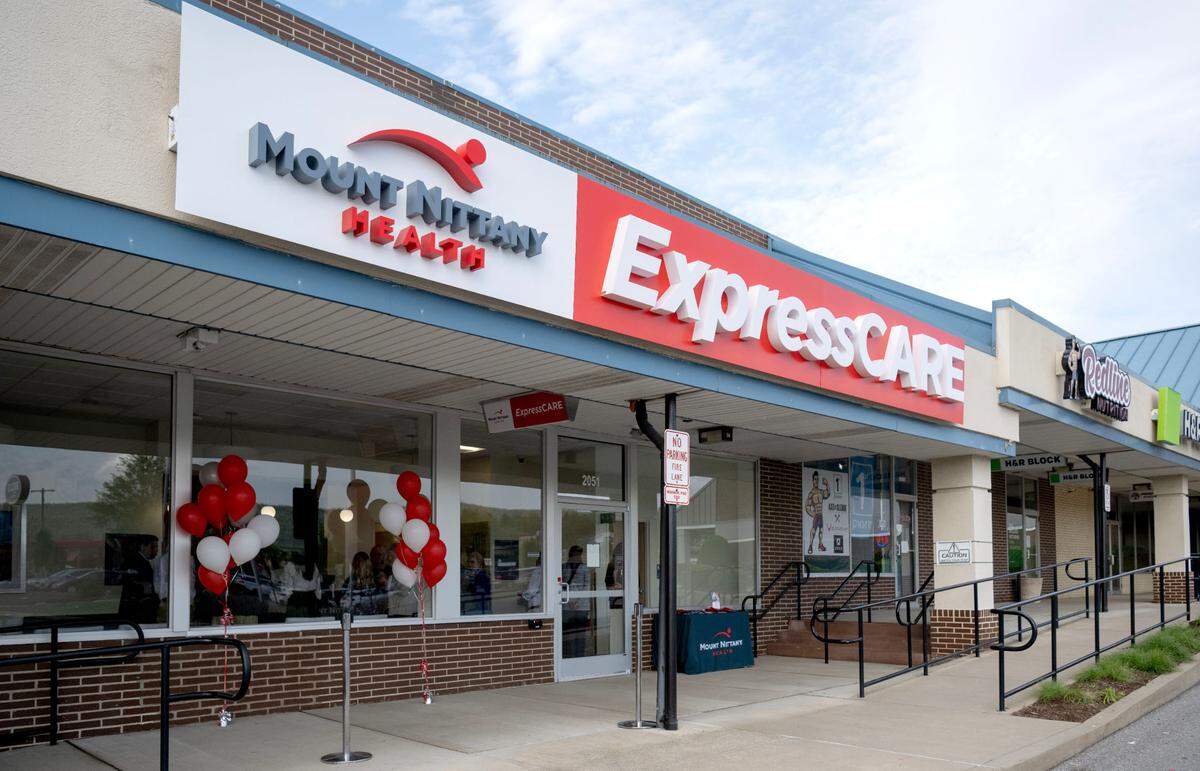 The new Mount Nittany Health ExpressCare in the Hills Plaza on Monday, May 6, 2024.