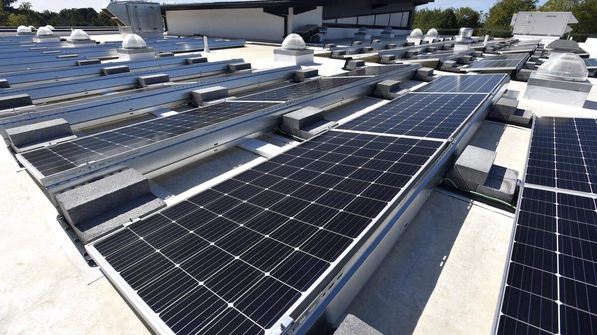 The solar array installed at Corl Street Elementary School generates roughly 15% of the building’s total power.