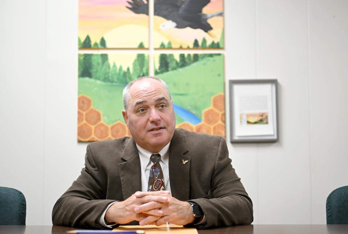 Bald Eagle Area’s new superintendent Curt Whitesel talks about his first week and doing the best thing for students on Thursday, Oct. 6, 2022.