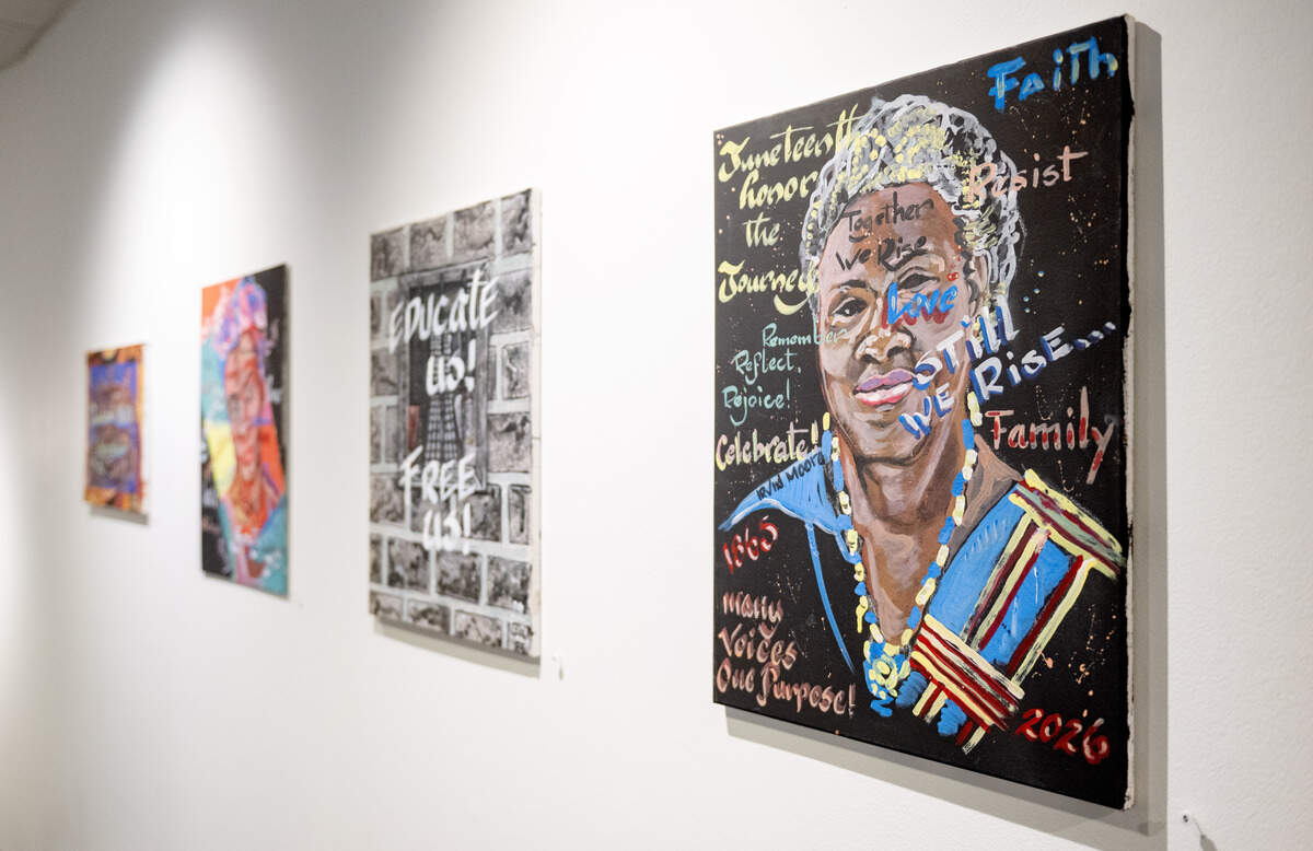 Irvin Moore is part of the exhibit “Juneteenth 2026: Freedom, Justice, Equality-An Intergenerational Perspective,” on display at the Woskob Family Gallery.