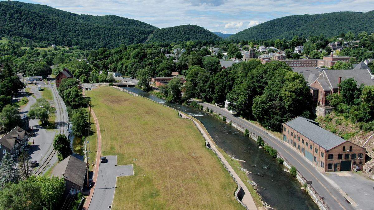 A view of the Talleyrand Park waterfront in Bellefonte is pictured in July 2020. The Bellefonte Waterfront Project is planned to include a boutique hotel with a farm-to-table restaurant.