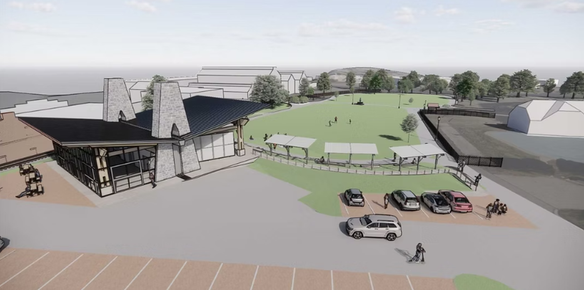 A rendering of what a stage in Talleyrand Park could look like, provided by The Stage at Talleyrand’s website.