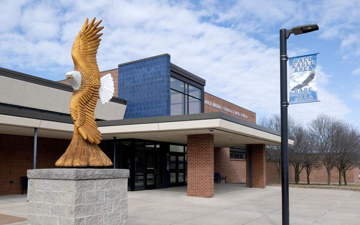 Bald Eagle Area Junior-Senior High School is pictured here on Thursday, Feb. 26, 2026.