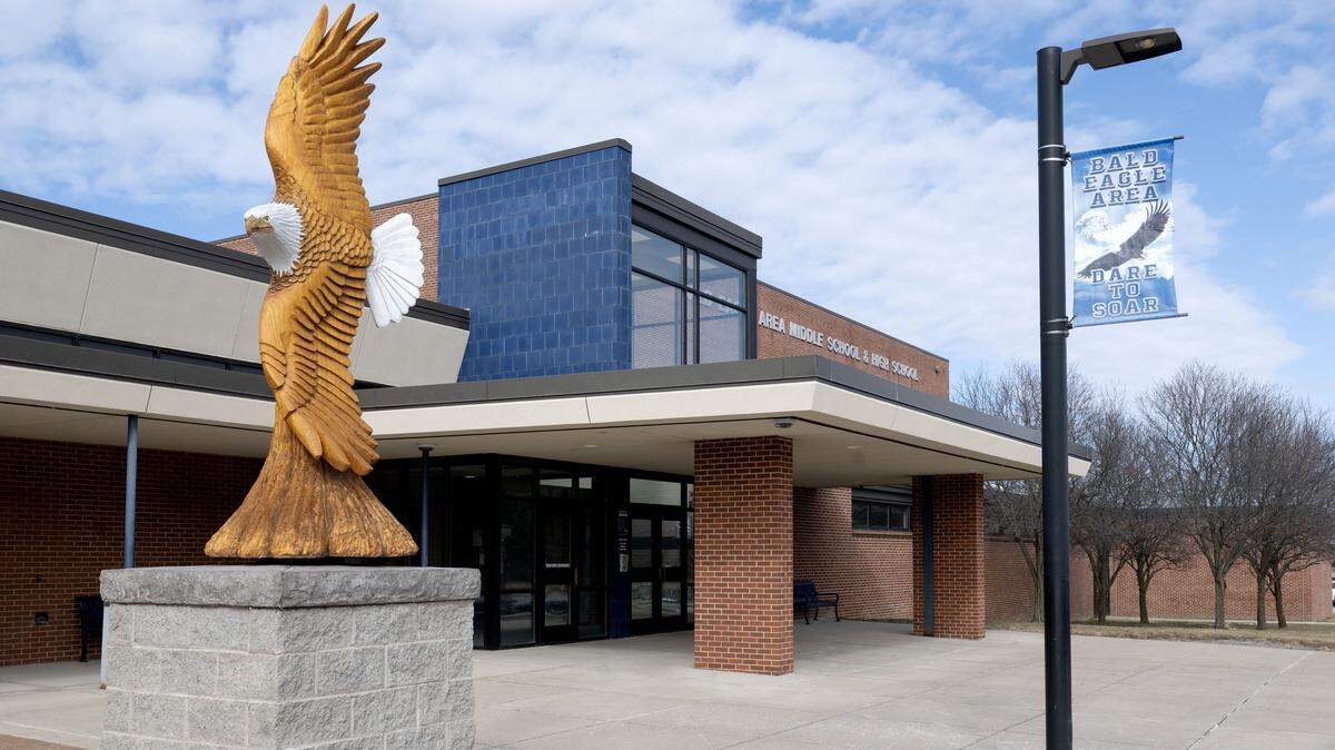 Bald Eagle Area Junior/Senior High School is pictured on Feb. 26, 2026.