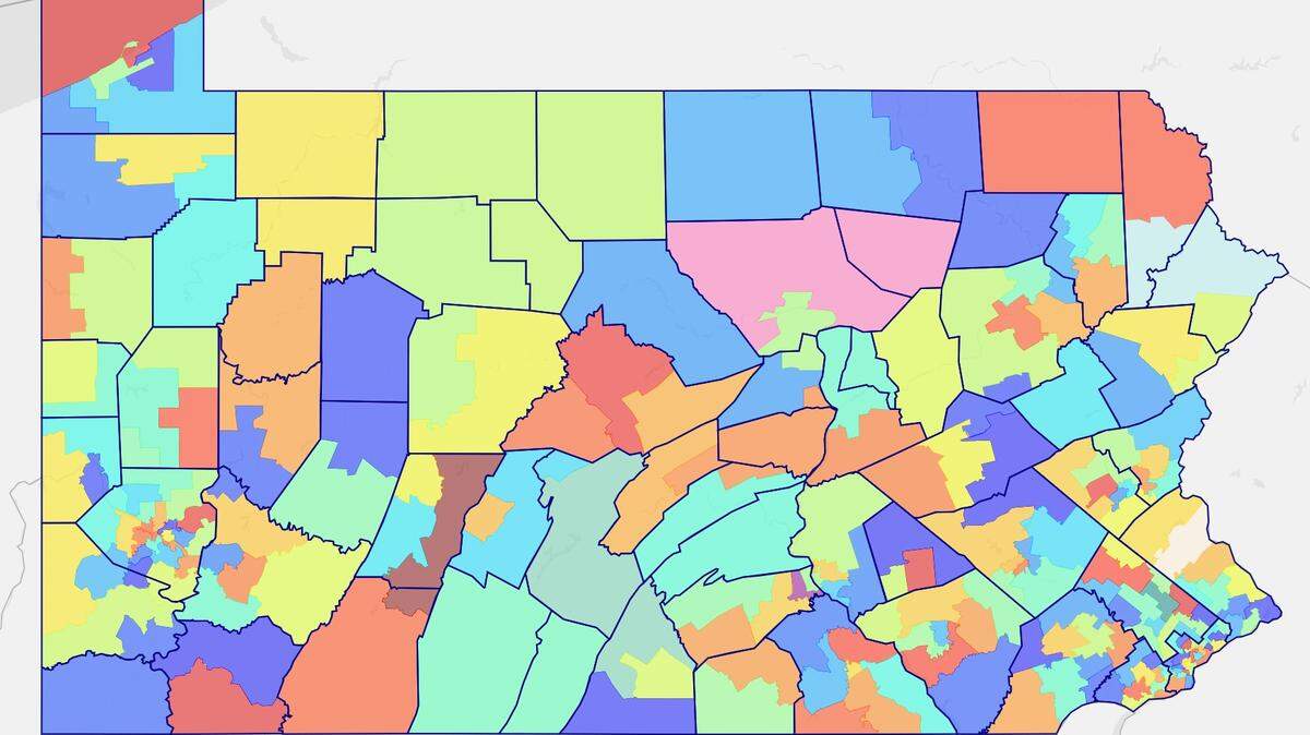 The final state House map, approved in February 2022.
