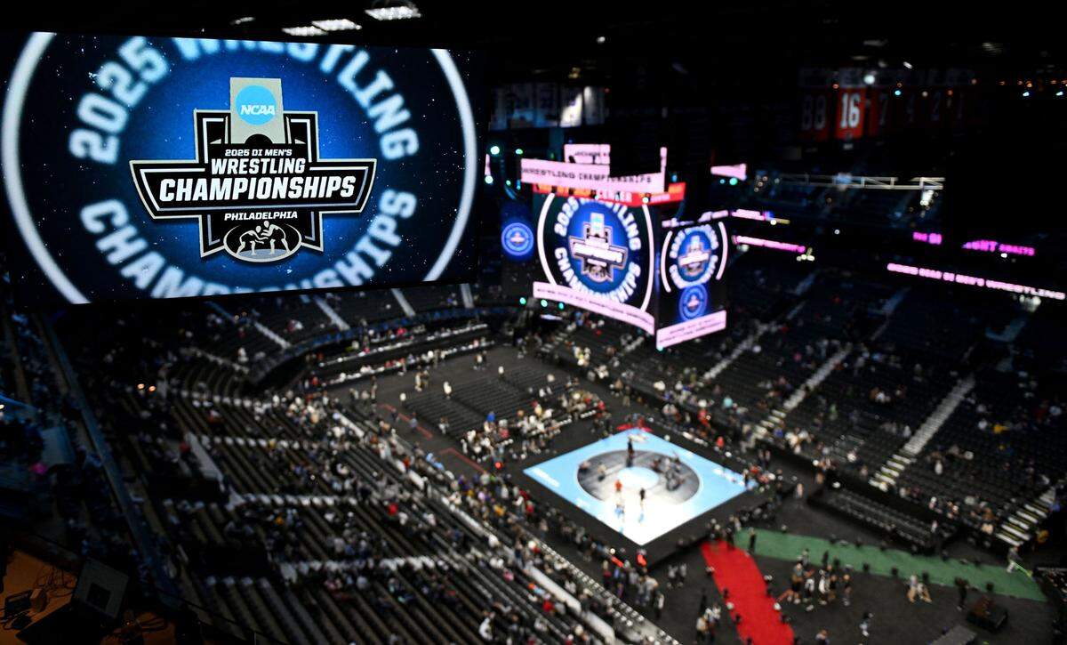 The 2025 NCAA Wrestling Championships at the Wells Fargo Center in Philadelphia on Saturday March 22, 2025.  
