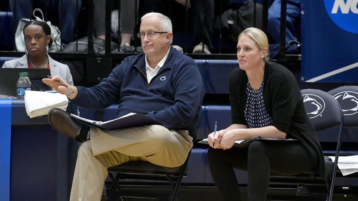 Penn State women's volleyball coach Russ Rose, pictured in 2018, was not happy with his program's performance in a 3-1 loss to Nebraska on Friday. 
