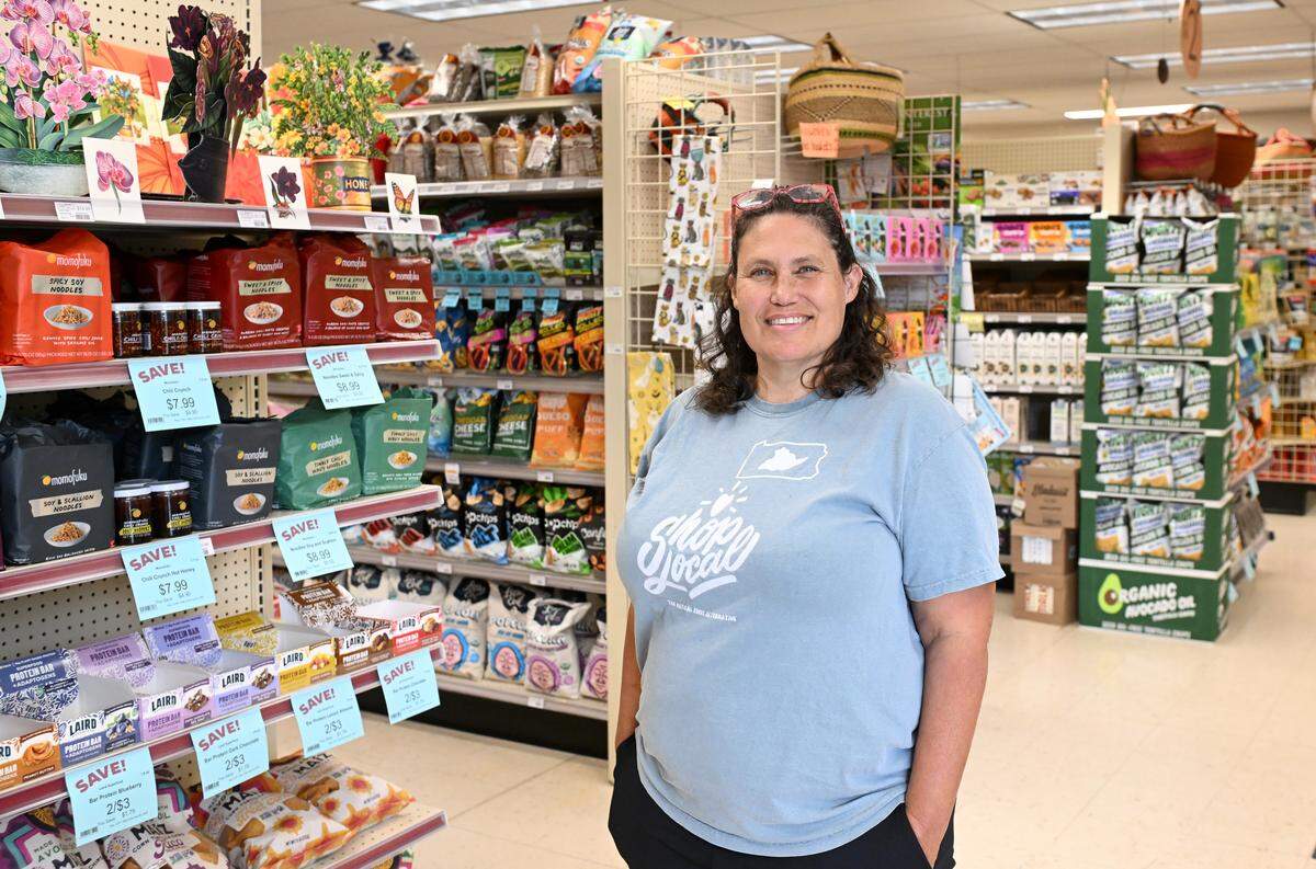 Nature’s Pantry owner Michele Briggs on Thursday, Aug. 14, 2025.