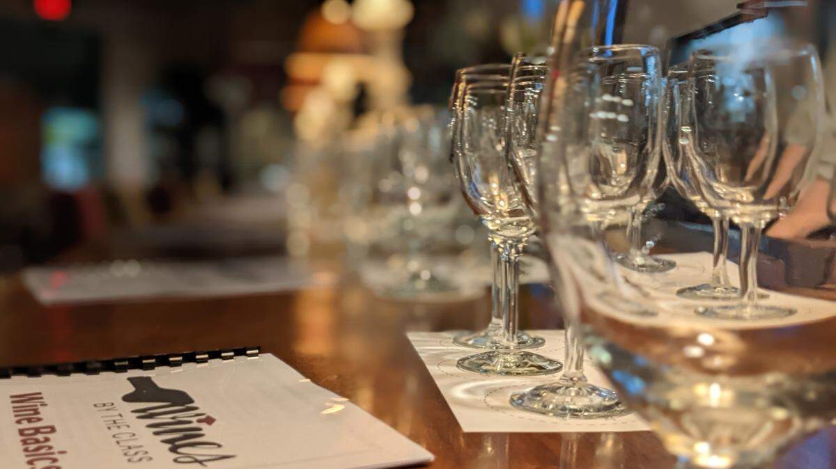 Wine by the Class sessions take place each month at the Big Spring Spirits tasting room in Bellefonte.