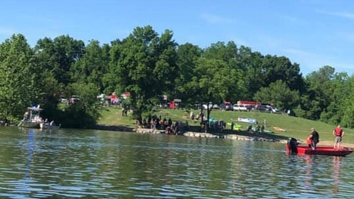 Officials say a 21-year-old man drowned in Blue Marsh Lake on Sunday, June 5.