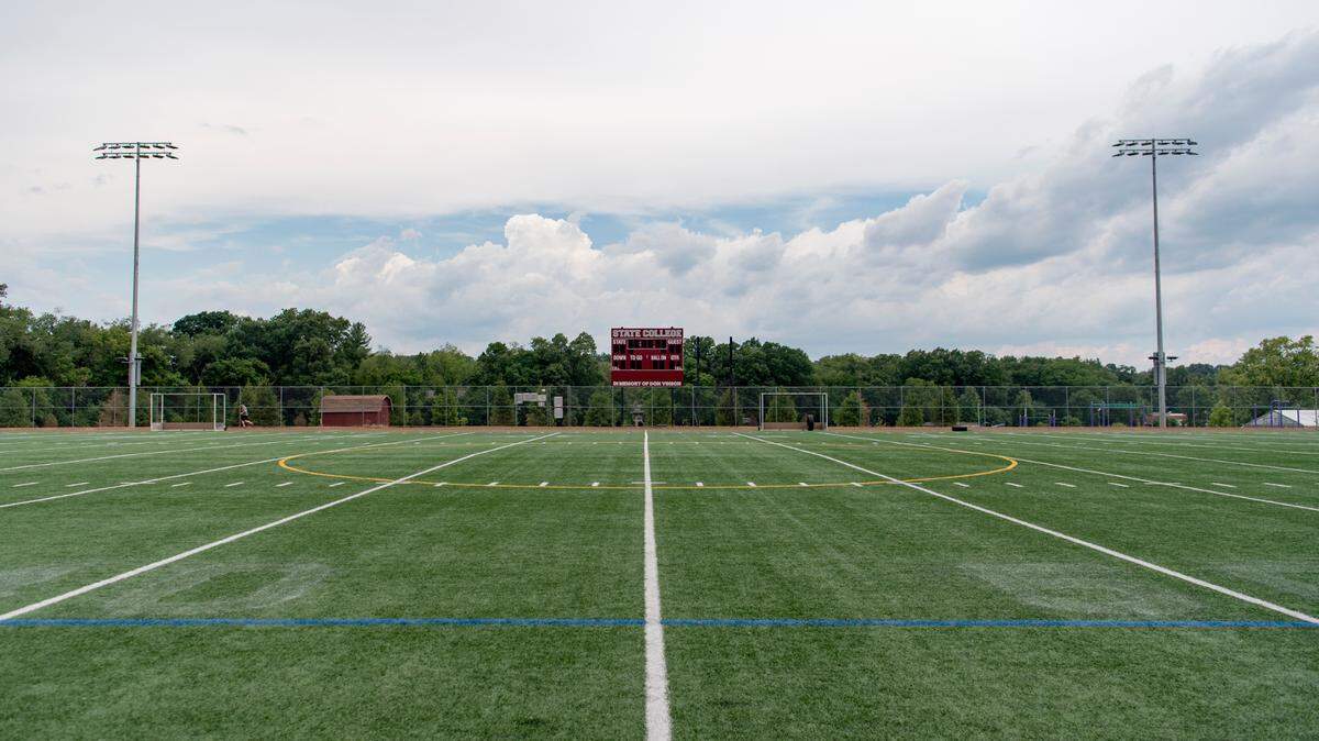 The State College Area High School South Track facility can host marching band practice until 8:30 p.m. twice a week.