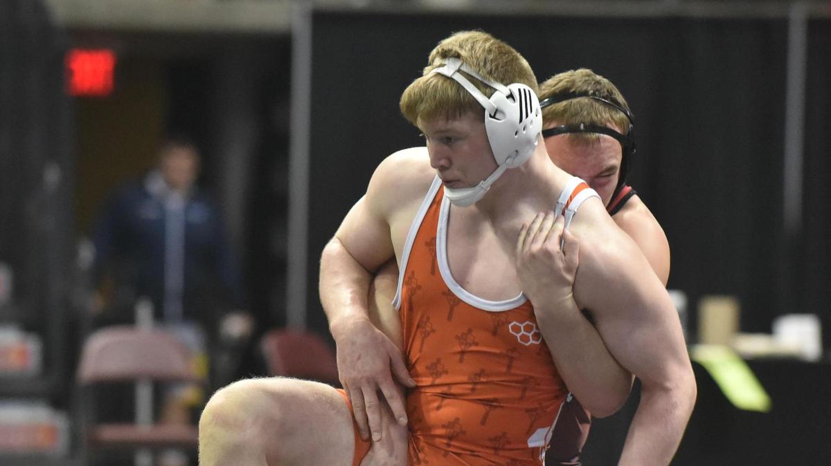 St. Joseph’s Catholic Academy’s Kolby Franklin leads the county with 41 wins. He is the only wrestler to have that many with a couple right behind looking for No. 40.
