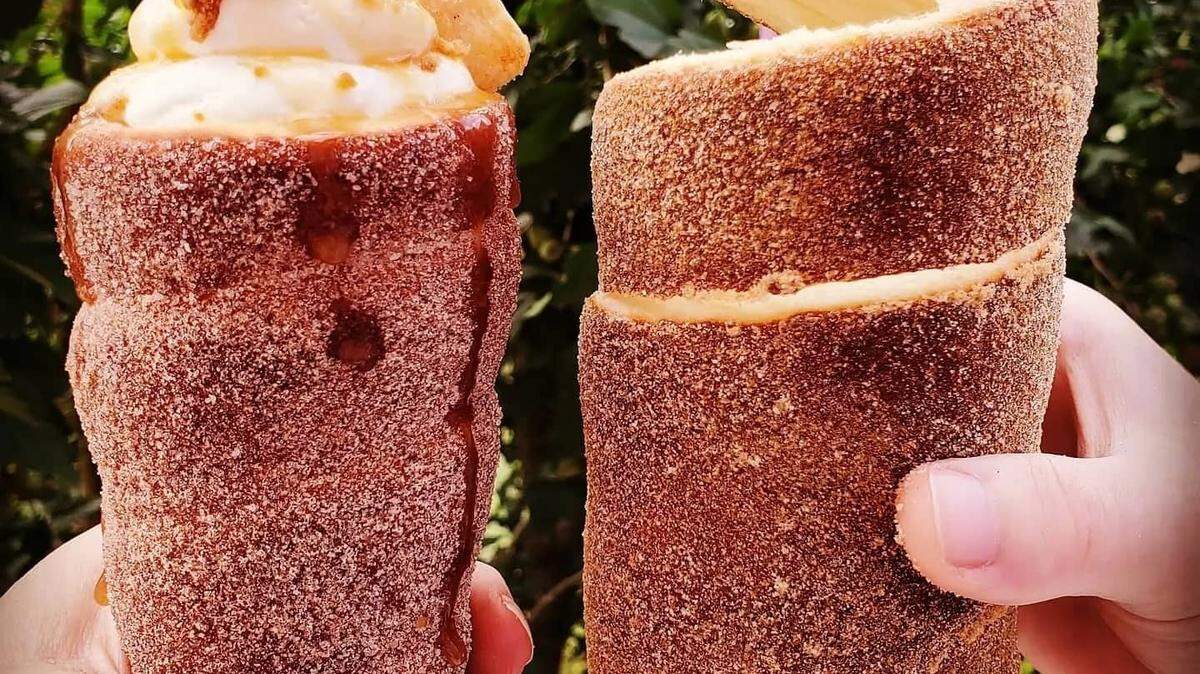 The Authentic Chimney Twists food trailer offers a range of chimney twists, in sweet and savory varieties.