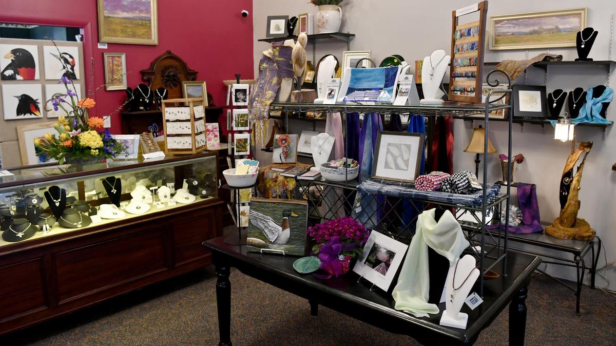 Local artists’ work is on display at Art a la Carte in Bellefonte on Thursday, May 9, 2019. The shop is set to close in late February.