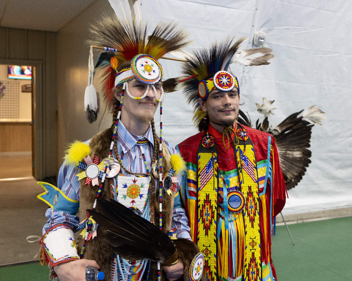Dancers at the Penn State 2025 Powwow on March 29, 2025 at C3 Sports Complex.