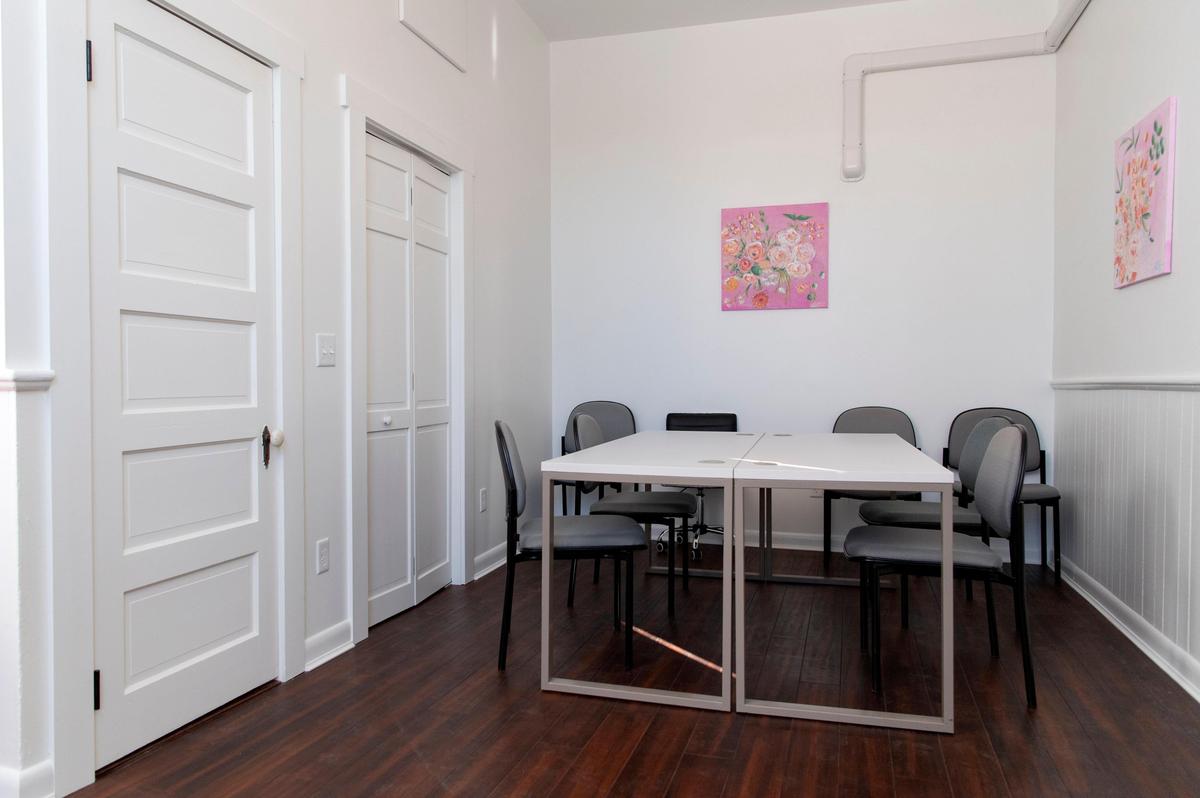 The conference room at the new Studio 1795 on Allegheny Street in Bellefonte.