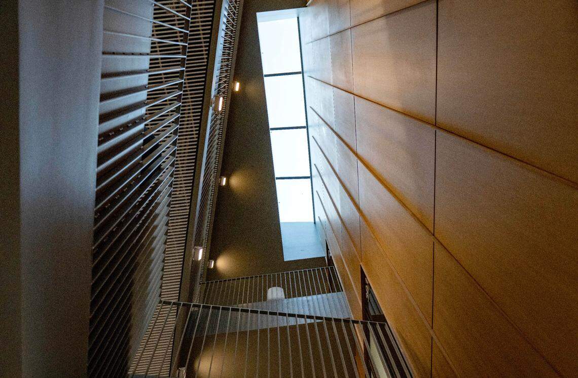 Natural light at Penn State’s new Engineering Collaborative Research and Education Building on Friday, Sept. 6, 2024.